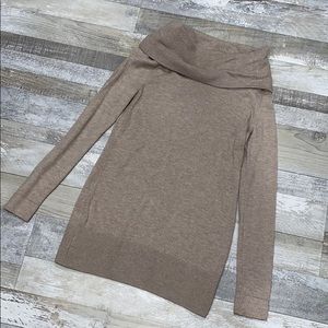 Women's The Loft Tan Cowl Sweater Size XS